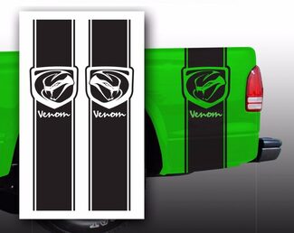 Pegatinas de calcomanía Venom Dodge Pickup Truck Bed Stripes / Elegir color
