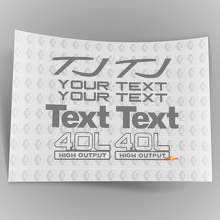 Jeep Wrangler Sport 4.0 de alto rendimiento PEGATINAS KIT DE CALCOMANÍAS YJ TJ 2