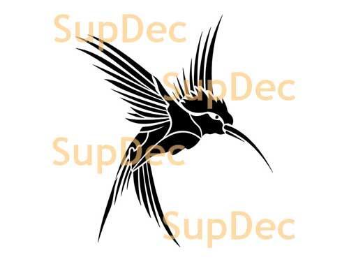 Vinilo artístico de pájaro para pared, ventana, baño, pegatina extraíble #30
