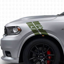 Kit de Vinilo de Raya de Hash Personalizada para Guardabarros Lateral para Dodge Durango 2009-2020_3