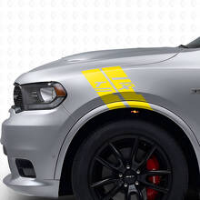 Kit de Vinilo de Raya de Hash Personalizada para Guardabarros Lateral para Dodge Durango 2009-2020_6