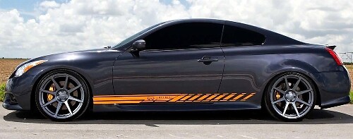 Kit de Vinilos de Rayas Laterales de Carreras para INFINITI G35 G37