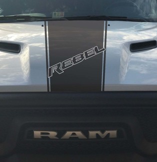 Dodge Ram Rebel Hemi 5.7 L vinilo adhesivo capó racing raya, estilo fábrica 2023