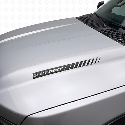 Calcomanías de vinilo personalizadas en estilo 345 Hemi para capó para Dodge Ram y Charger