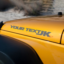 Par de pegatinas de vinilo para capó de Jeep JK 