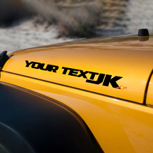 Par de pegatinas de vinilo para capó de Jeep JK 