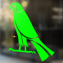 Pegatina de vinilo universal estilo tribu Parrot_3
