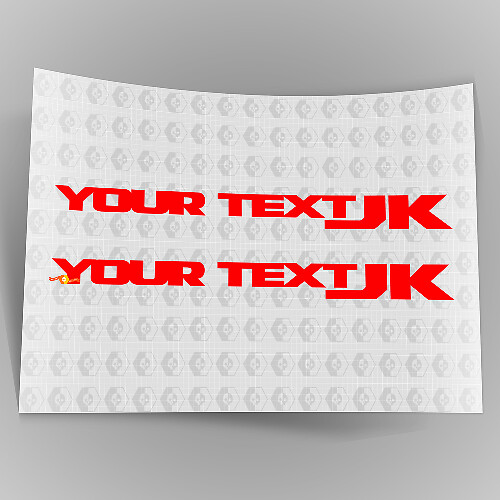 Par de calcomanías adhesivas para el cuerpo del guardabarros lateral del Jeep JK 