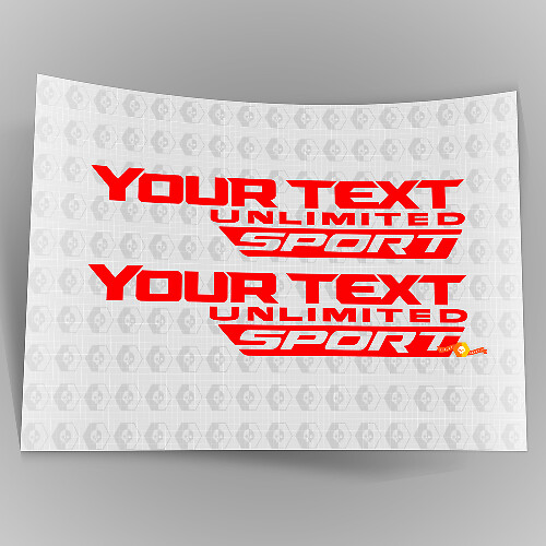 Calcomanía adhesiva para carrocería lateral deportiva ilimitada Jeep 