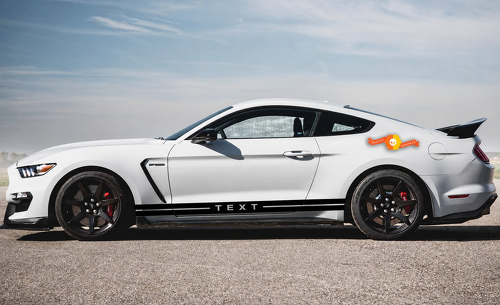 Pegatinas adhesivas personalizadas de franjas laterales para faldones, paneles de puerta y capó para Musclecar Musclecarmodel GT500