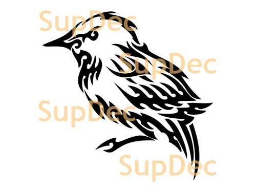 Pájaro vinilo arte pared ventana baño pegatina calcomanía extraíble #36
