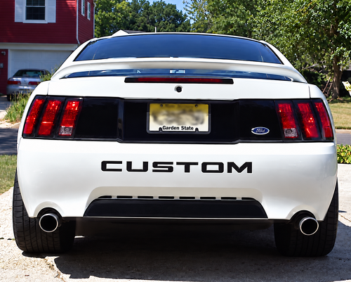 Solid Rear Trunk Lid Blackout Panel Maletero Adhesivo de vinilo para Ford Mustang 1999-2004