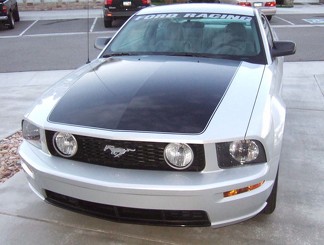 05-09 Mustang Hood Blackout con rayas adhesivas de rayas gráficas