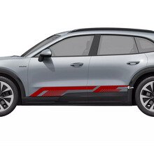 Adhesivo de vinilo de líneas finas para panel lateral de estribo para Porsche Cayenne Eléctrico_2