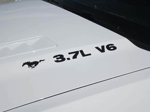 Vinilos adhesivos para capó Mustang 3.7 V6 Musclecar 2011-2014