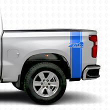 Juego de Pegatinas Laterales Traseras de Vinilo Z71 Calavera Castigador para Camioneta Chevy GMC_2