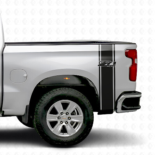 Juego de calcomanías de vinilo para los laterales de la caja Z71 4x4 para camioneta Chevy