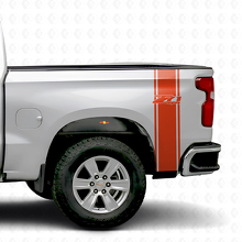Juego de calcomanías de vinilo para los laterales de la caja Z71 4x4 para camioneta Chevy_4