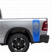Conjunto de Pegatinas de Vinilo de Rayas Laterales Traseras Estilo Metal Mulisha para Camionetas Pickup_2