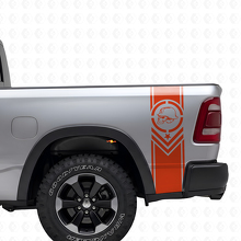 Conjunto de Pegatinas de Vinilo de Rayas Laterales Traseras Estilo Metal Mulisha para Camionetas Pickup_4