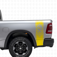 Conjunto de Pegatinas de Vinilo de Rayas Laterales Traseras Estilo Metal Mulisha para Camionetas Pickup_5