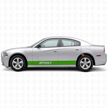 Calcomanía de vinilo lateral con franjas rectas deportivas para Dodge Charger 2006-2010_3