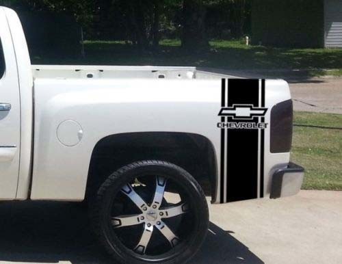 Juego de pegatinas personalizadas para camioneta Chevrolet Bed Stripe (2) para camioneta Chevy
