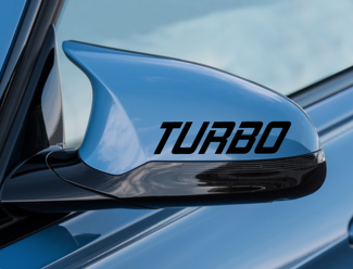 Turbo Decal 2pack - vinilo adhesivo coche logo capucha falda - se adapta a Audi a4 a3 - SS23