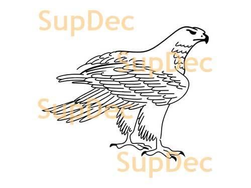 Eagle vinilo arte pared ventana baño pegatina calcomanía extraíble #1
