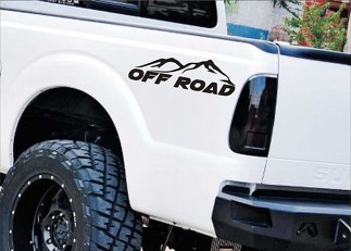 Calcomanías para camiones 4x4 OFF ROAD, color negro mate (juego) para Ford F-150 Super Duty y Ranger