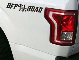4x4 Off Road Truck Bed Decal Set GLOSS BLACK para Ford F-150 y Super Duty