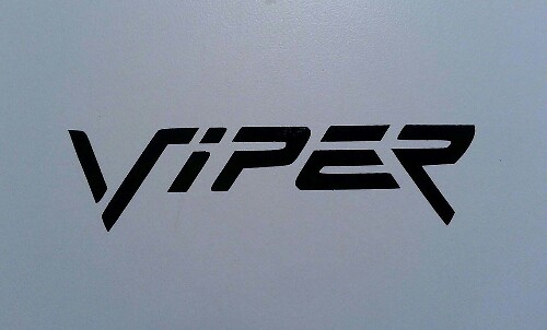 Calcomanía de Vinilo con Logotipo Viper para Dodge Plymouth Cuda Challenger Demon