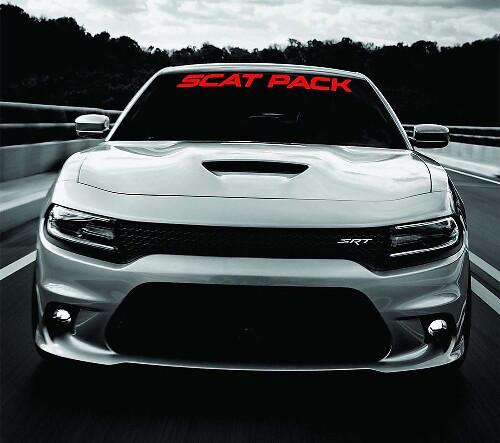 Adhesivo de vinilo para parabrisas Scat Pack para Dodge Charger