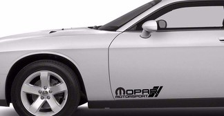 2X Mopar Motorsport Decal, Vinyl Die Cut Sticker