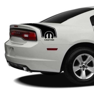 2011-2014 Dodge Charger Mopar Rear Trunk Band Kit completo de vinilo adhesivo gráfico 1