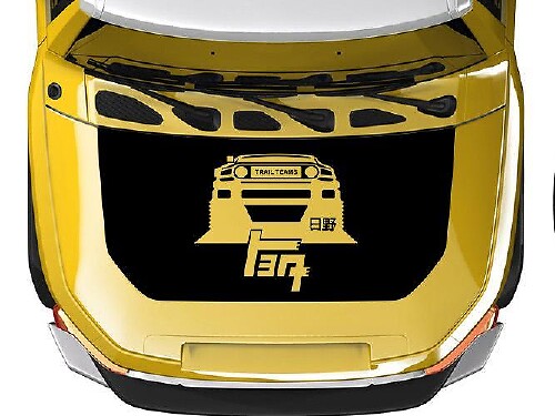 Calcomanía Vinilo para Capó Estilo TEQ de Trail Teams para Toyota FJ Cruiser