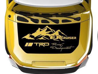 Envoltura opaca para capó TRD Racing Development para Toyota FJ Cruiser calcomanía de cualquier color
