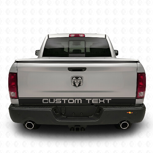 Vinilo adhesivo personalizado de franja para portón trasero para Dodge Ram 1500 2009–2018