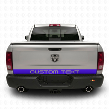 Vinilo adhesivo personalizado de franja para portón trasero para Dodge Ram 1500 2009–2018_2