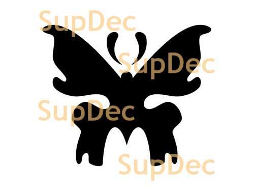 Vinilo adhesivo de mariposa para pared, ventana, baño, #5
