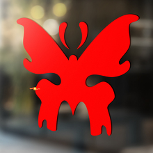 Pegatina adhesiva universal de vinilo con silueta de mariposa_2