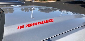 Calcomanía para capó de rendimiento 392 Dodge Challenger Charger HEMI Scat Pack V8 SRT Red Scatpack