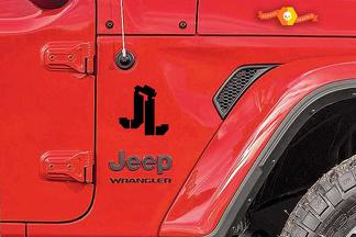 Juego de calcomanías JL Jeep Wrangler de primera calidad automotriz grado 2