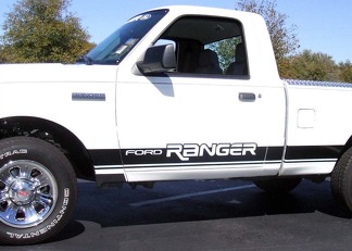 Ge-tr333 Ford Truck - Kit de calcomanías de rayas laterales Ranger Rocker - Se adapta a todos los modelos