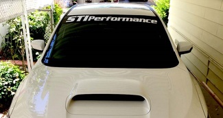 Subaru Decal STI Performance banner Subie sticker parabrisas visor gráfico rally