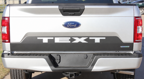 Calcomanía de vinilo para portón trasero Speedway Blackout para Ford F-150 2018