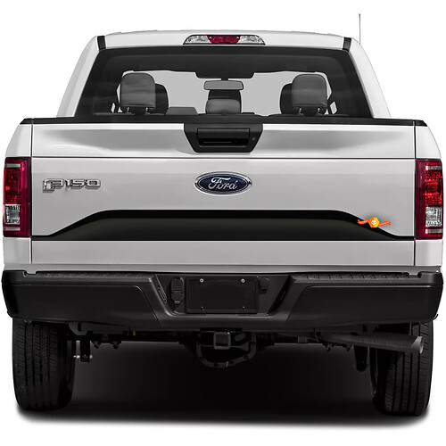 Ford F-150 2015-2017 Calcomanía adhesiva de rayas del panel inferior del portón trasero

