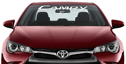 Vinilo adhesivo para parabrisas con letras Camry para Toyota Camry