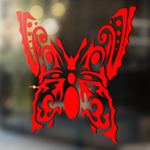 Pegatina decorativa universal de vinilo con diseño tribal de mariposa_2