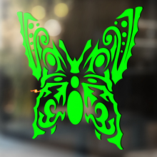 Pegatina decorativa universal de vinilo con diseño tribal de mariposa_3